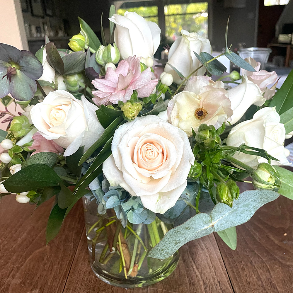 Soft floral arrangement