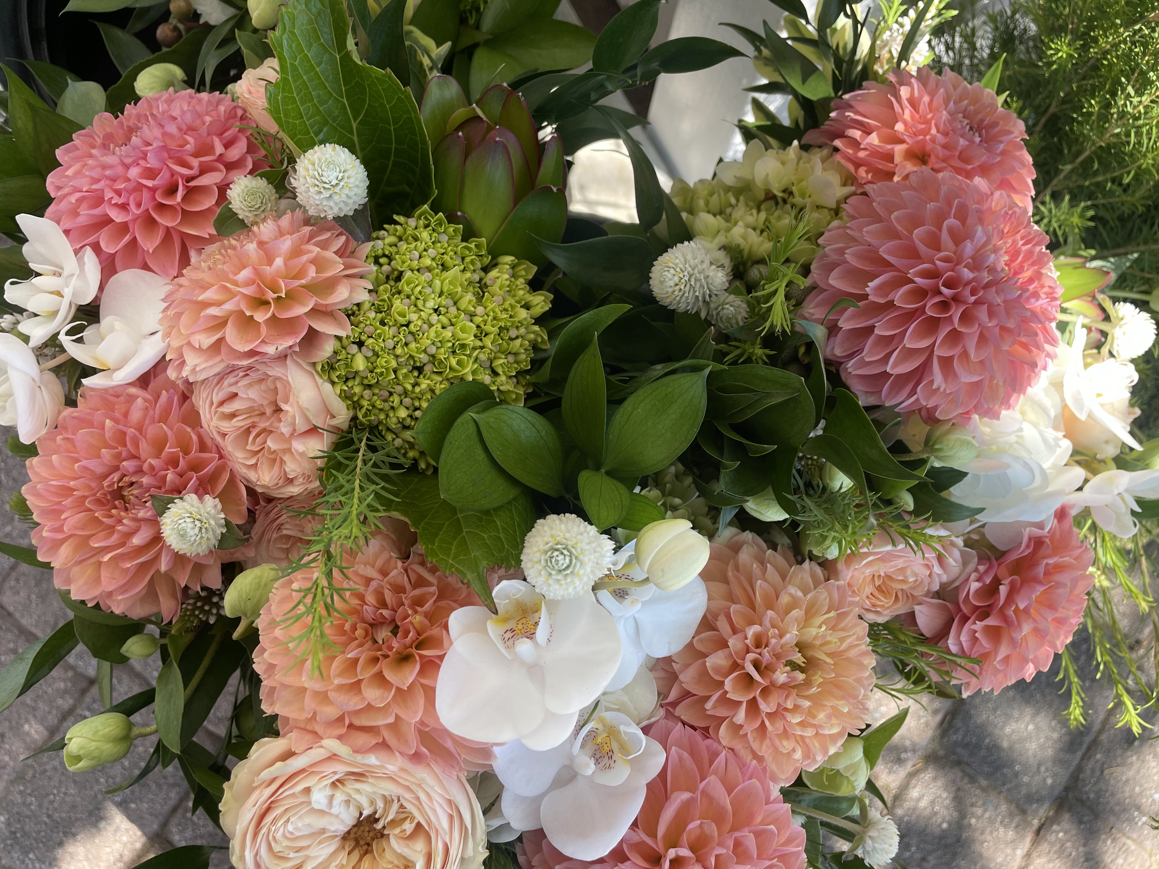 Seasonal floral arrangement by Wild Beauty